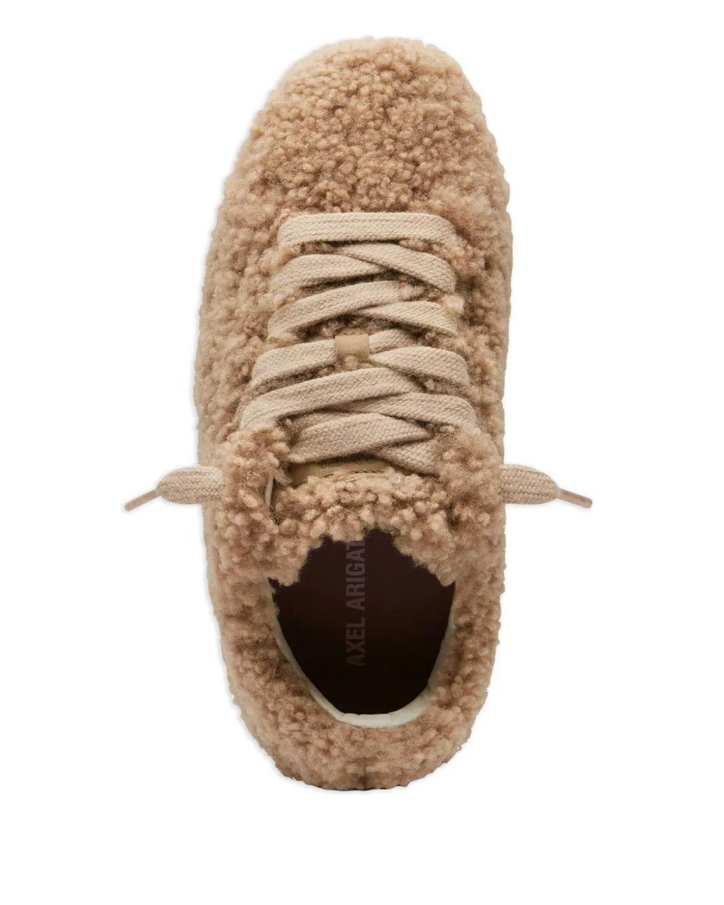 Axel Arigato Brown Tact Shearling-Effect Sneakers for men