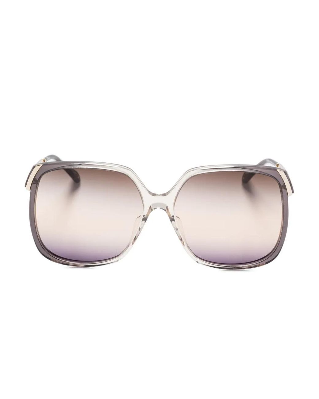 Chloé Pink Square-Frame Sunglasses