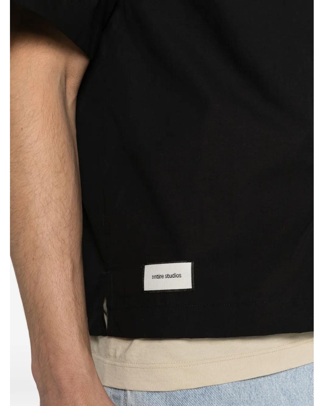 Entire studios Black Pocket Short-Sleeve Shirt