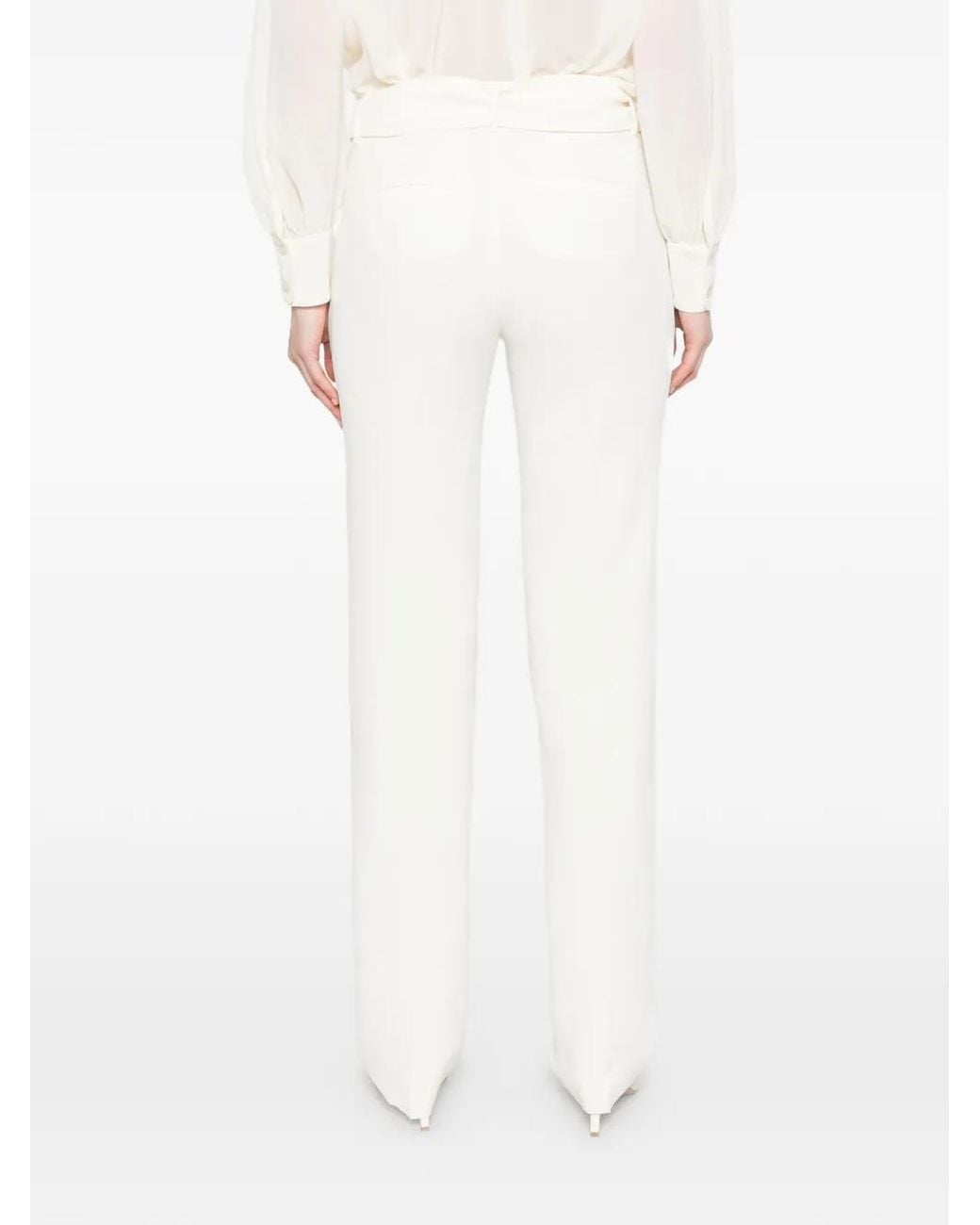 Marella White Telica Trousers
