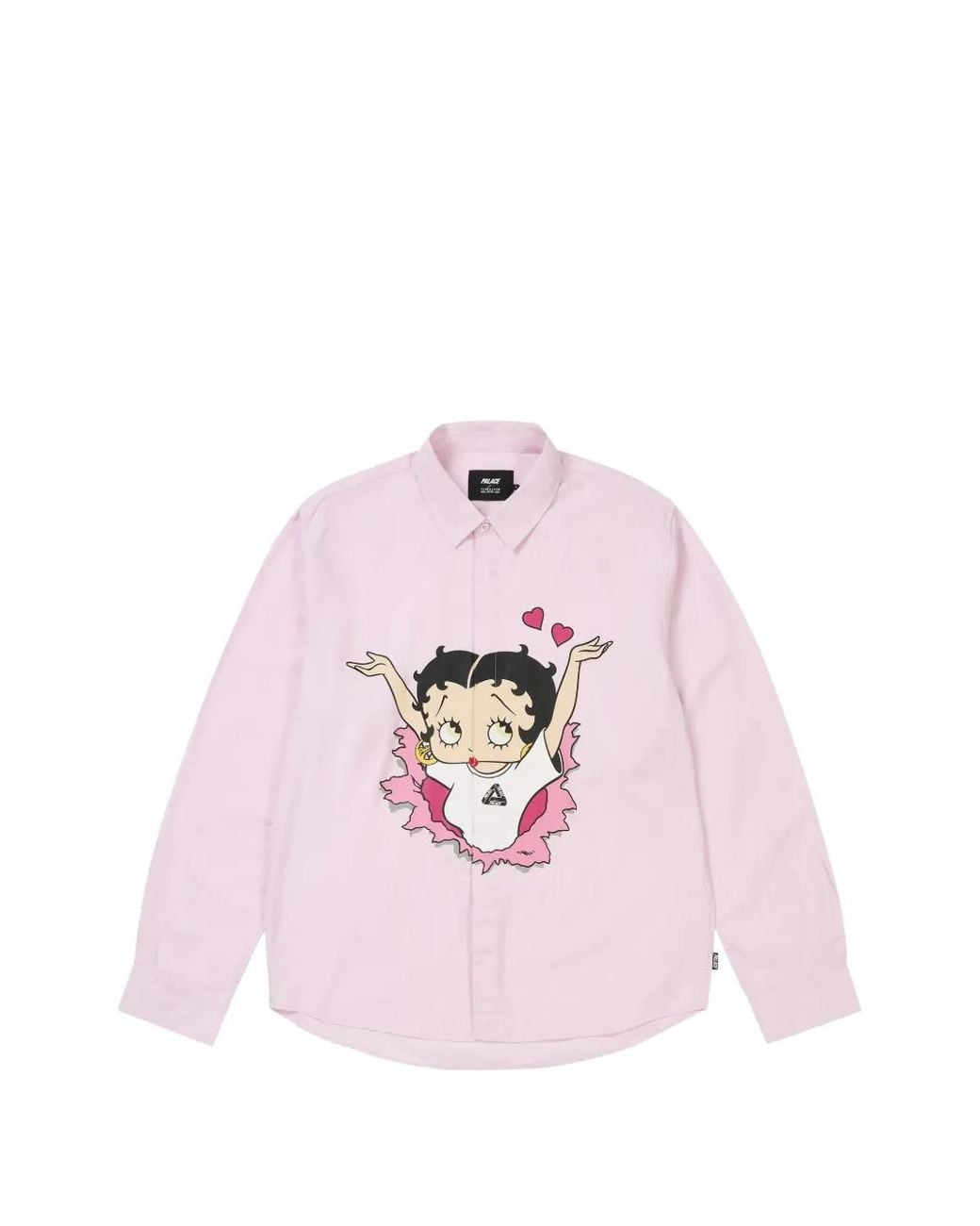 Palace Pink Betty Boop Print Shirt for men