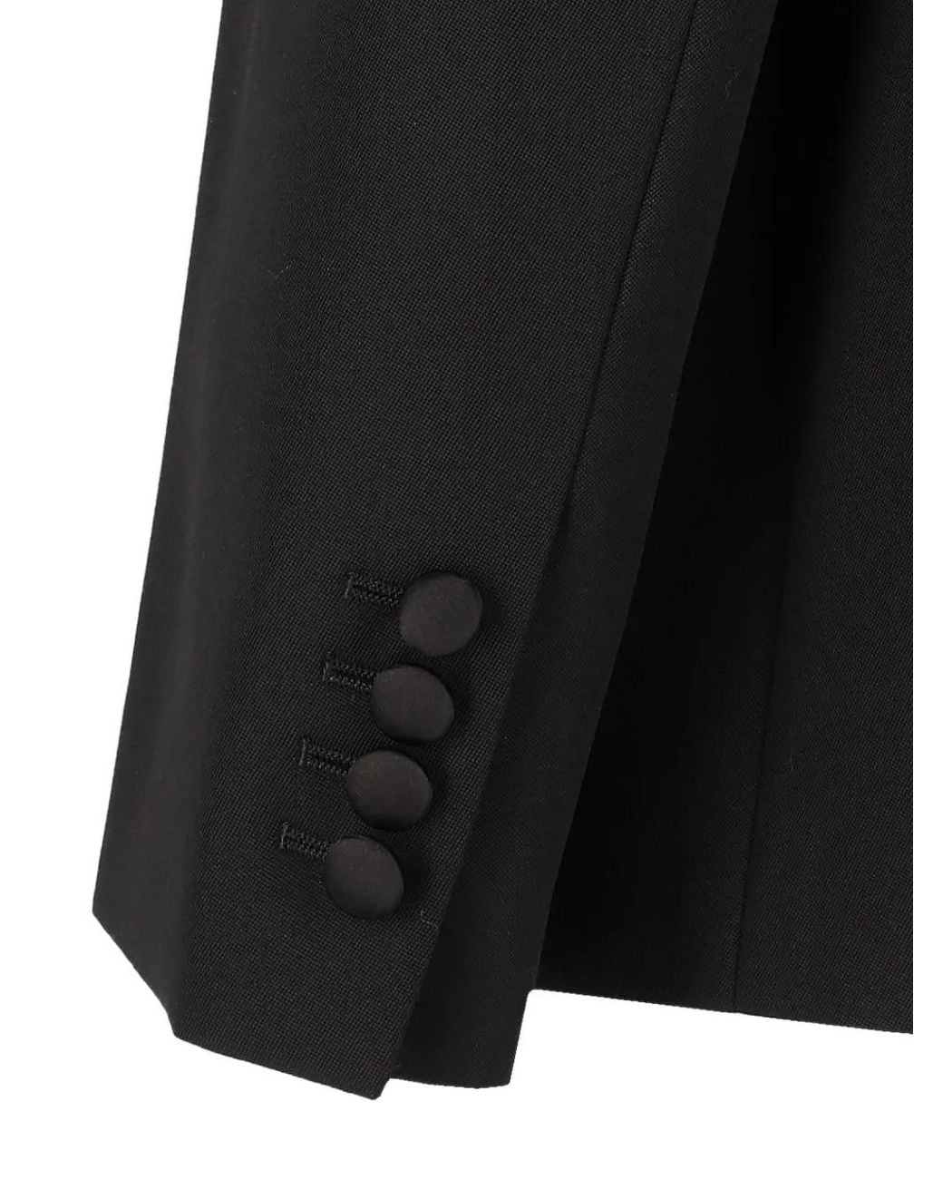 Fendi Black Grain De Poudre Blazer