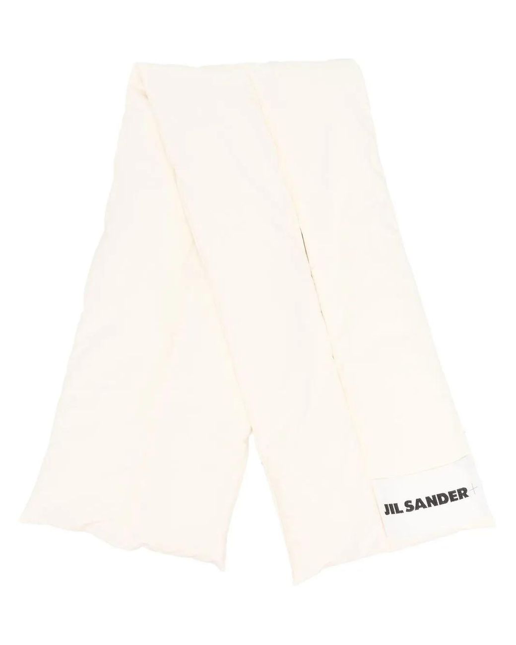 Jil Sander White Scarfs Cream