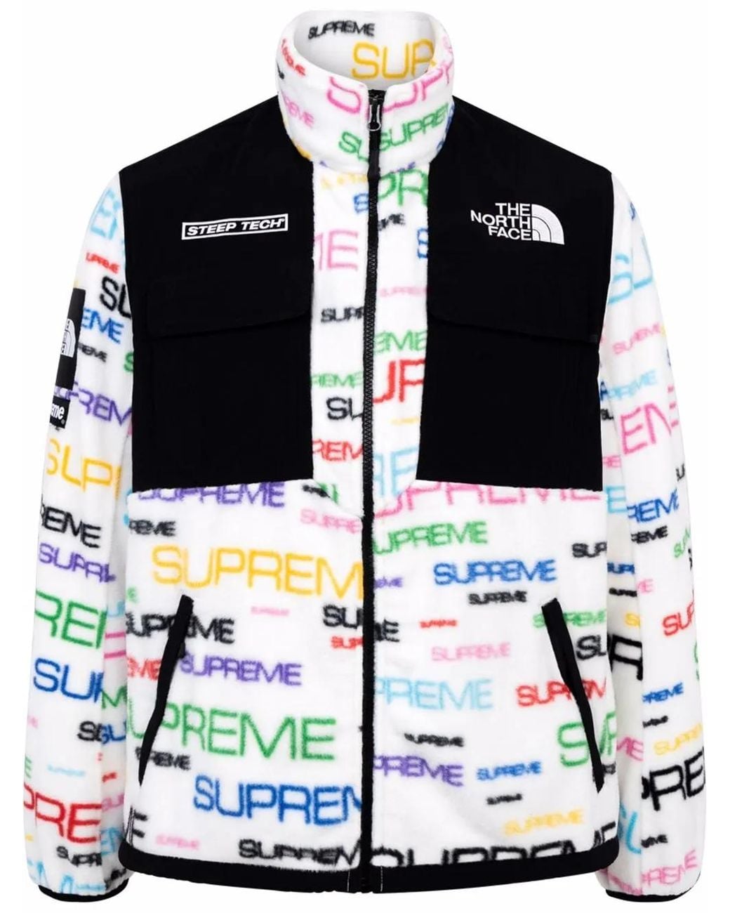 Supreme Black X The North Face Steep Tech Fleece Jacket