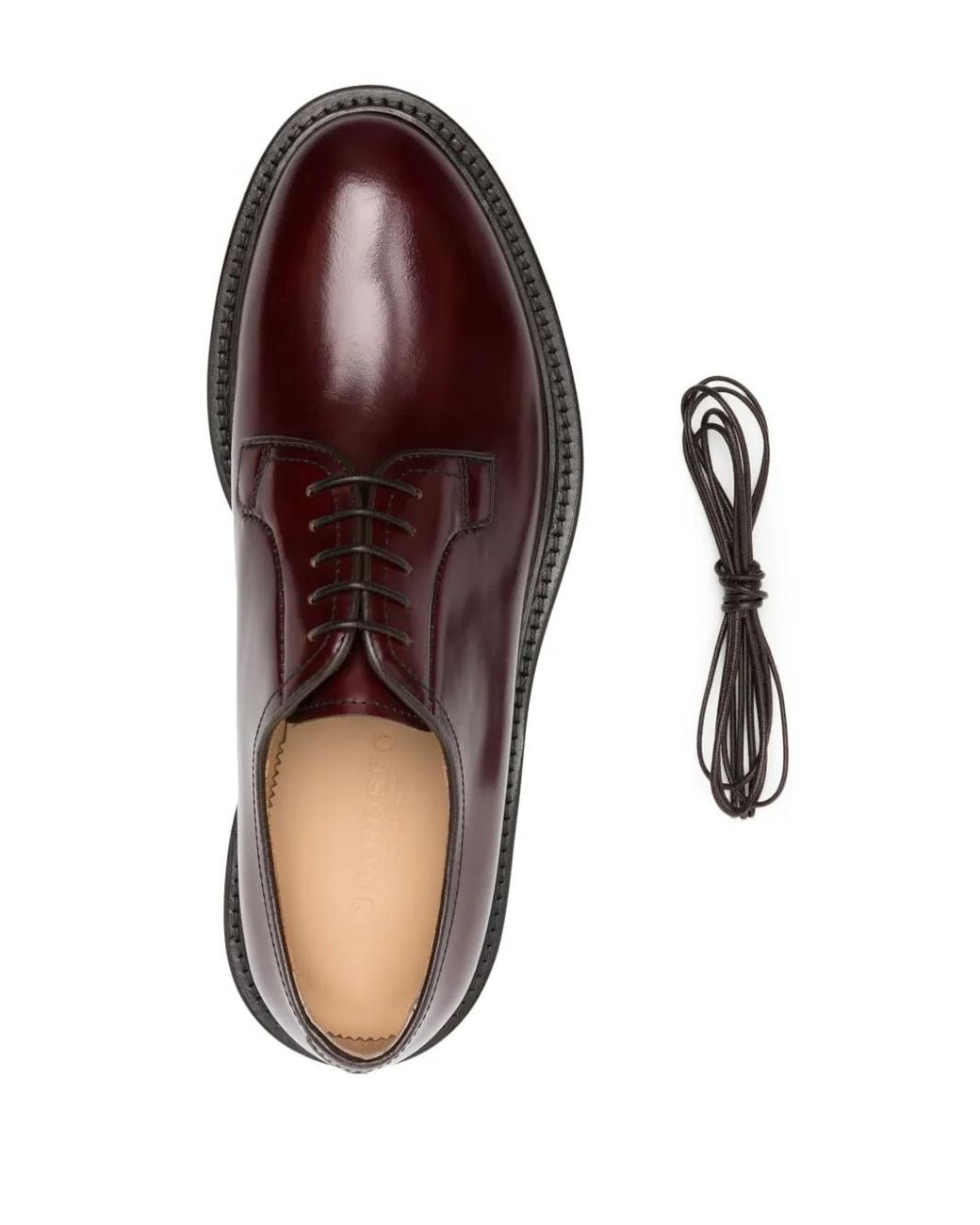 Scarosso Brown Harry Leather Derby Shoes for men