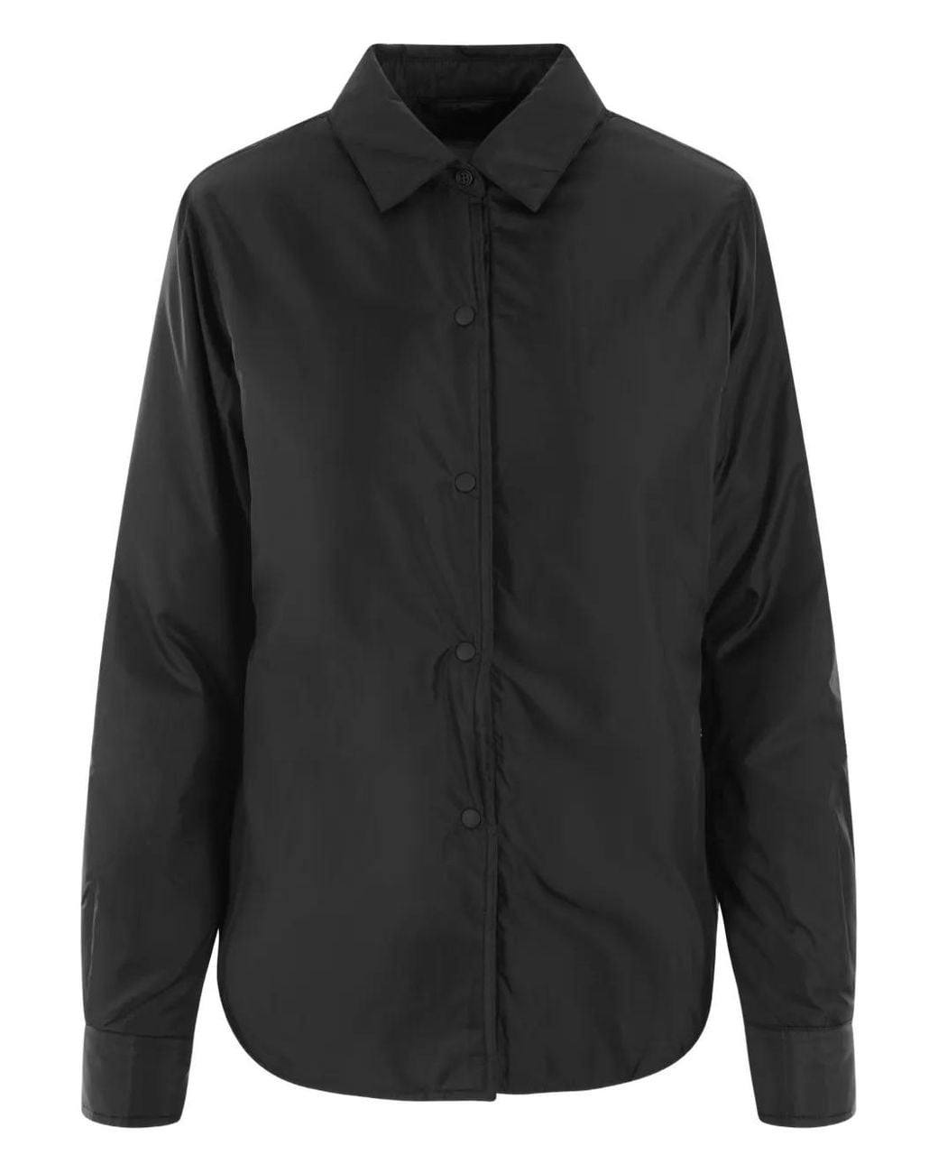 Aspesi Black Padded Shirt Jacket