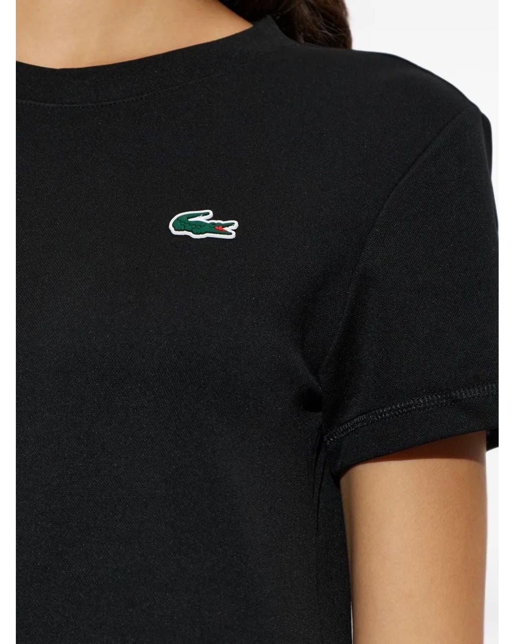 Lacoste Black Logo-Patch T-Shirt