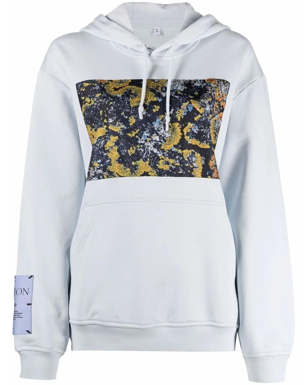 McQ Alexander McQueen Gray Logo-Patch Sleeve Hoodie