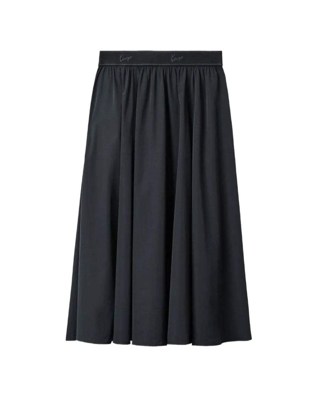 KENZO Black Jupe Signature À Taille Élastiquée