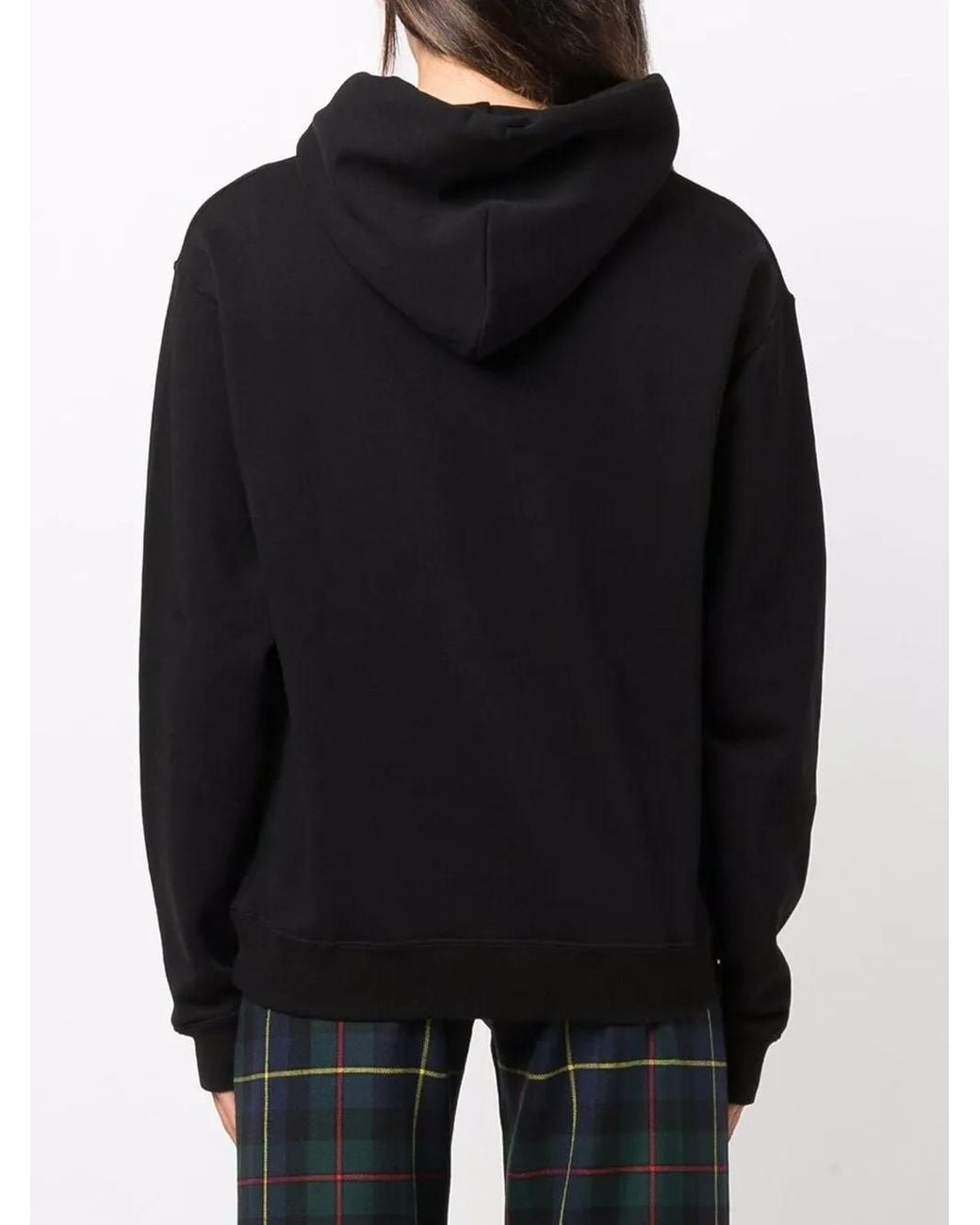 Department 5 Black Logo-Print Cotton Hoodie