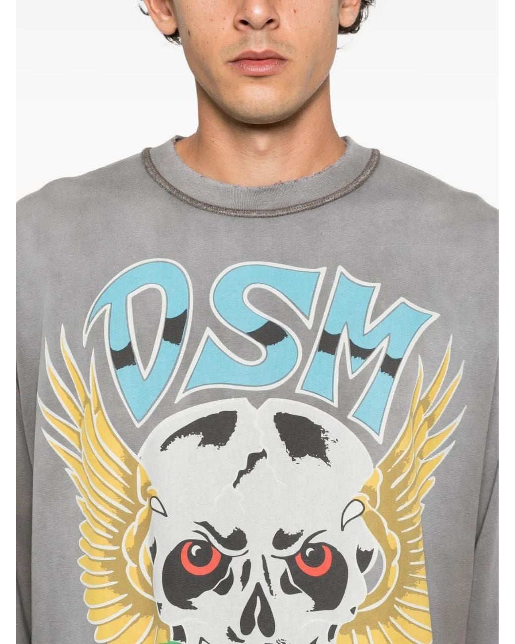 DIET STARTS MONDAY White T-Shirt À Imprimé Tête De Mort for men