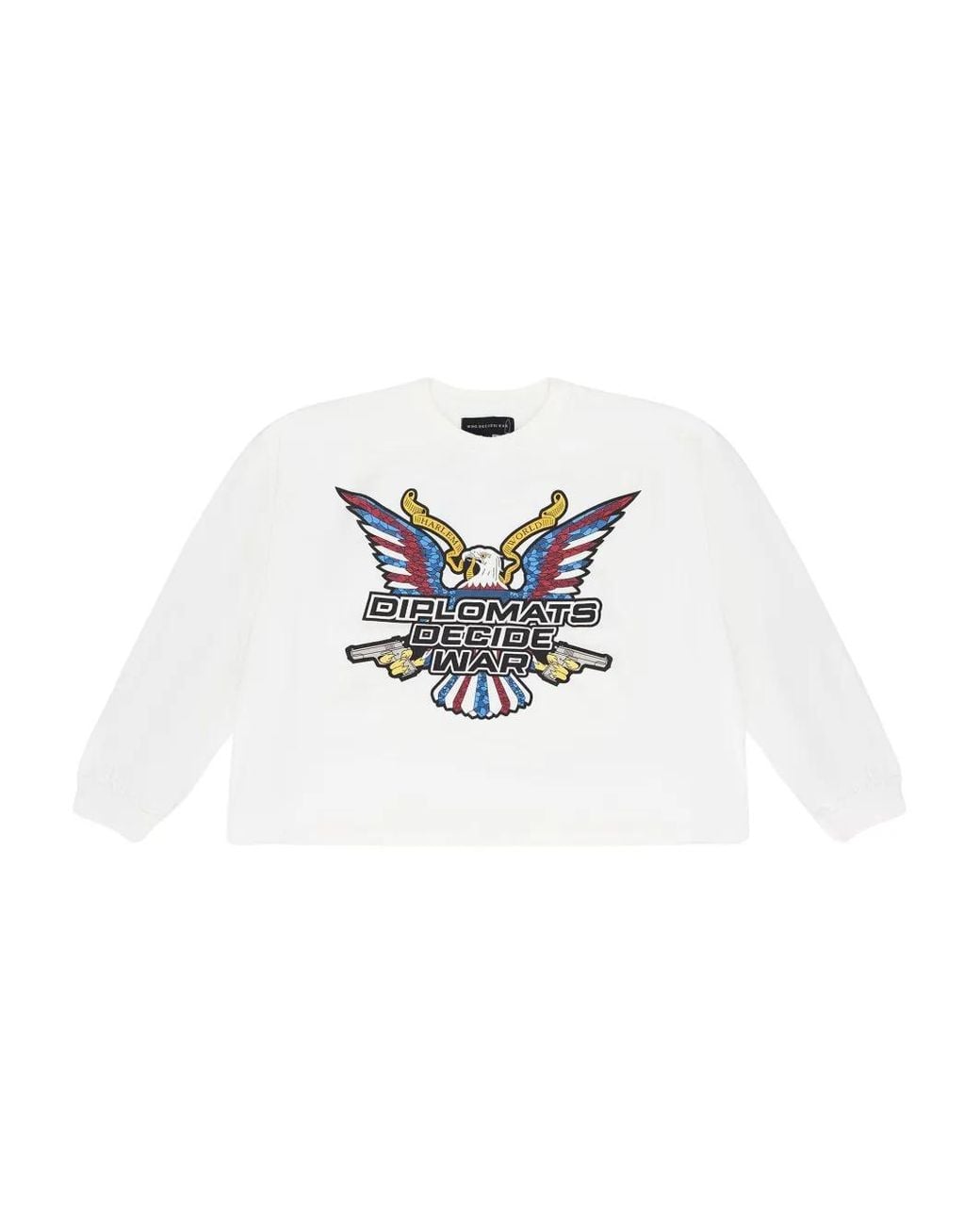Who Decides War White Sweat Diplomats Decision À Imprimé Graphique for men