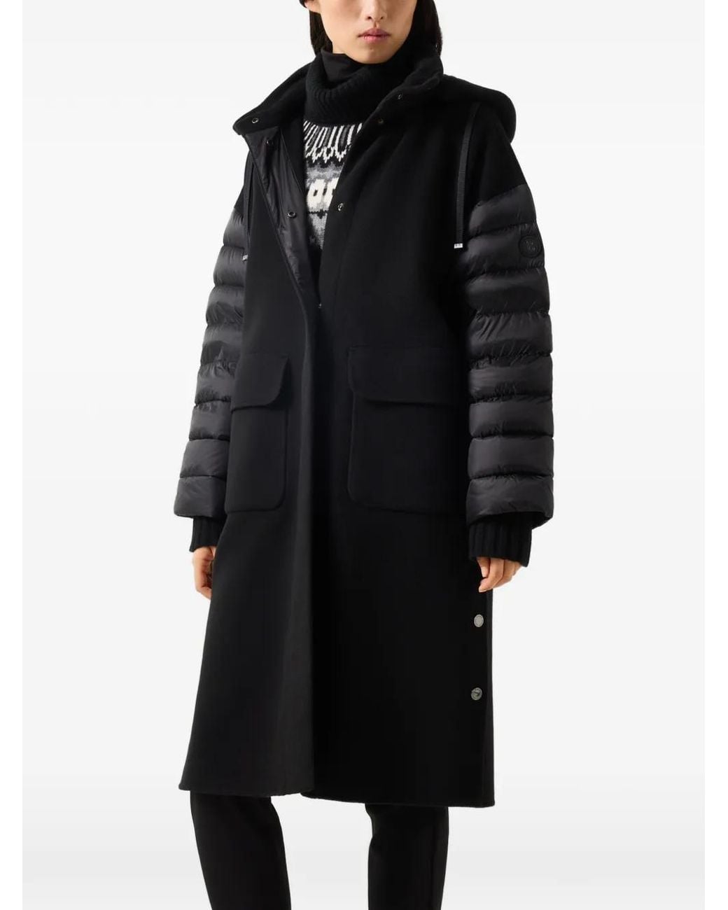 Bogner Black Trisha Panelled Coat
