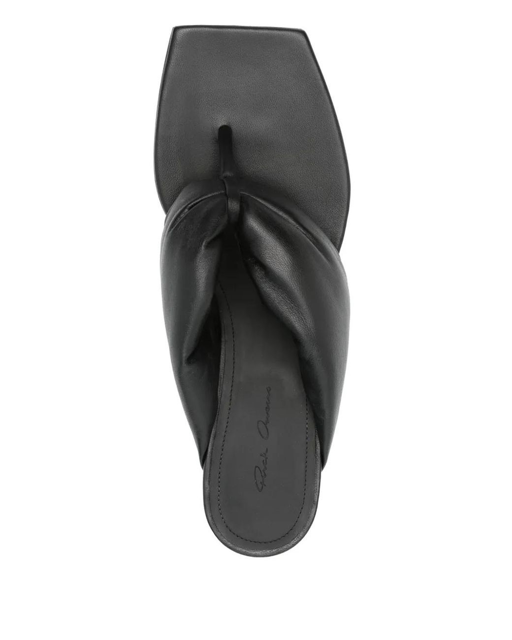 【Rick Owens】Hollywood Thong Cantilever 45 サンダル Rick Owens 45Mm Thong Cantilever Sandals in Gray | Lyst