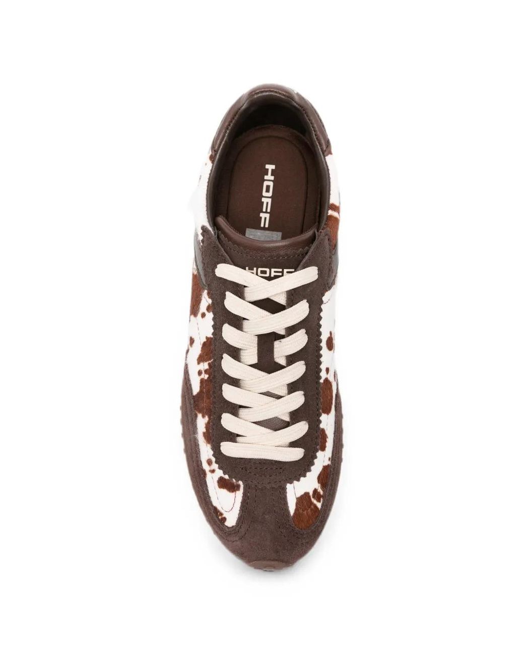 HOFF Brown Animal-Print Panelled Sneakers