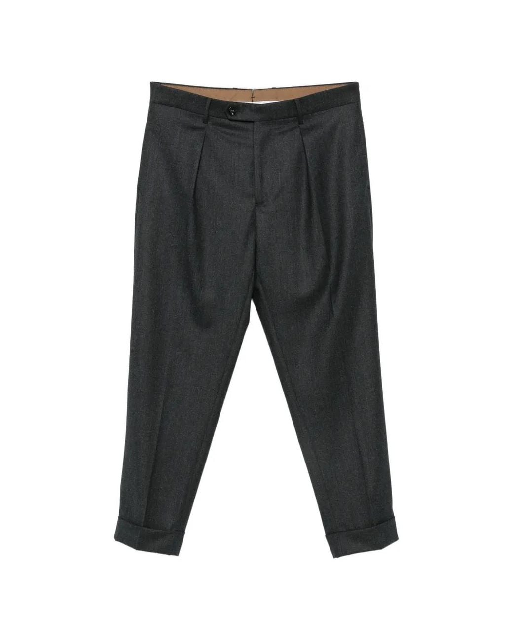 Berwich Gray Pantalon Chiaia À Passants De Ceinture for men