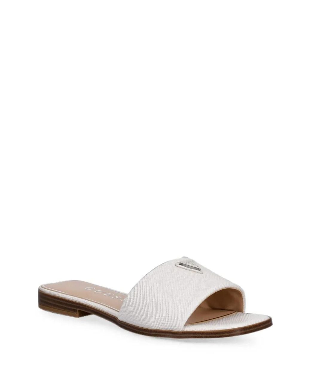 Guess White Ramlan Logo Sandals