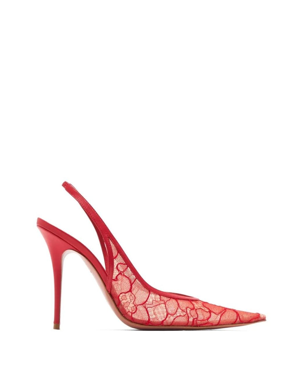 AMINA MUADDI Pink Anok 105 Slingback Pumps
