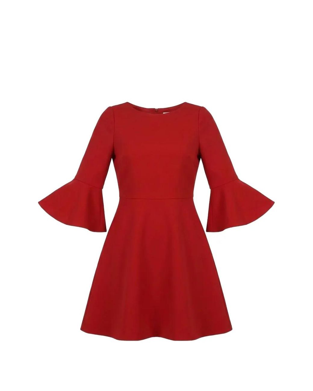 Valentino Garavani Red Bell-Sleeve Mini Dress