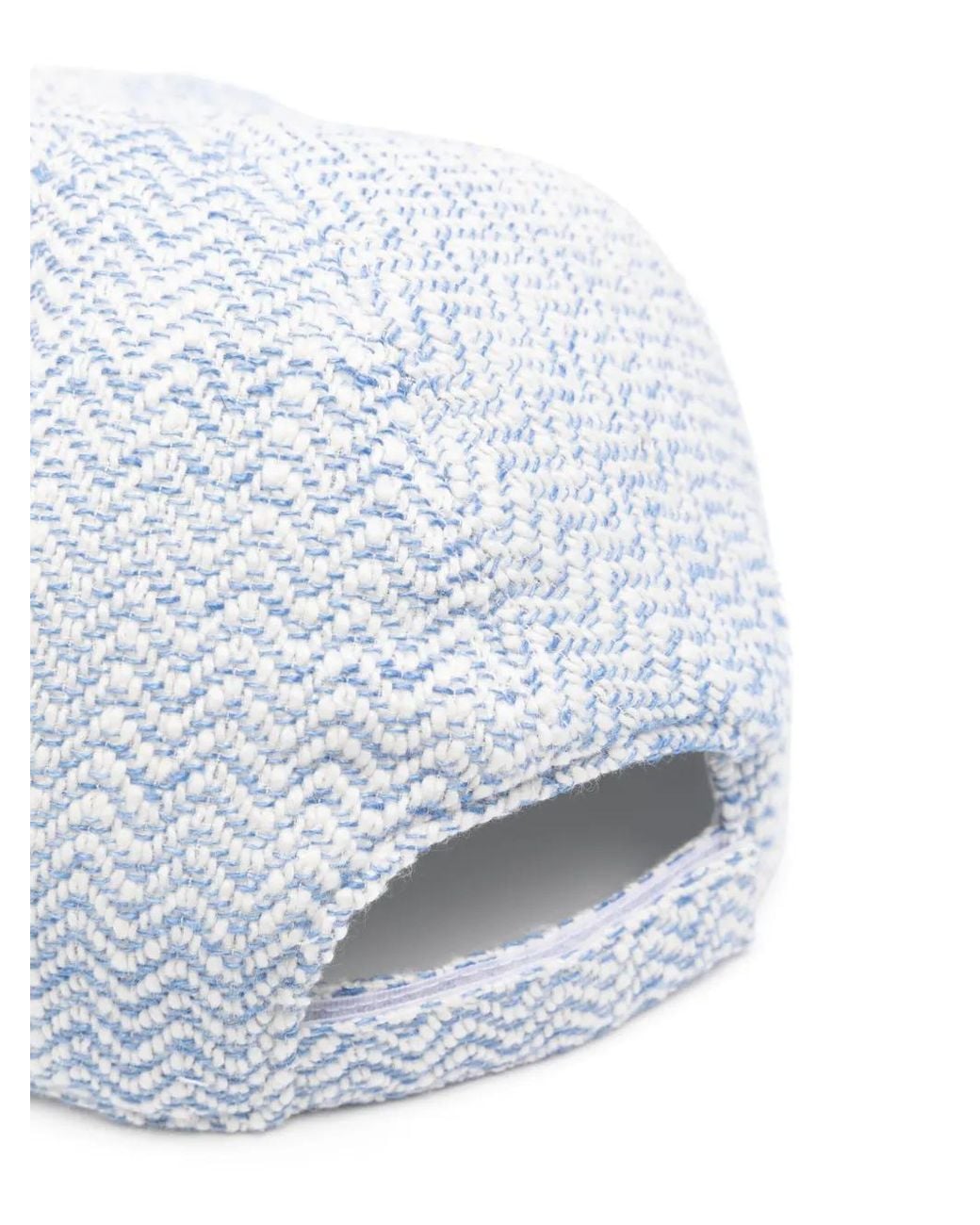 Eleventy White Interlock-Weave Baseball Cap