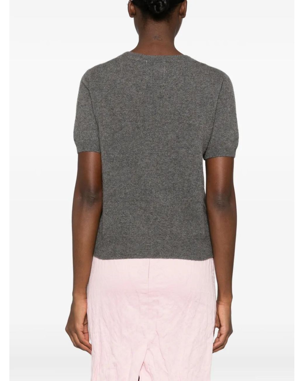 IVORY PARIS Gray Short-Sleeve T-Shirt