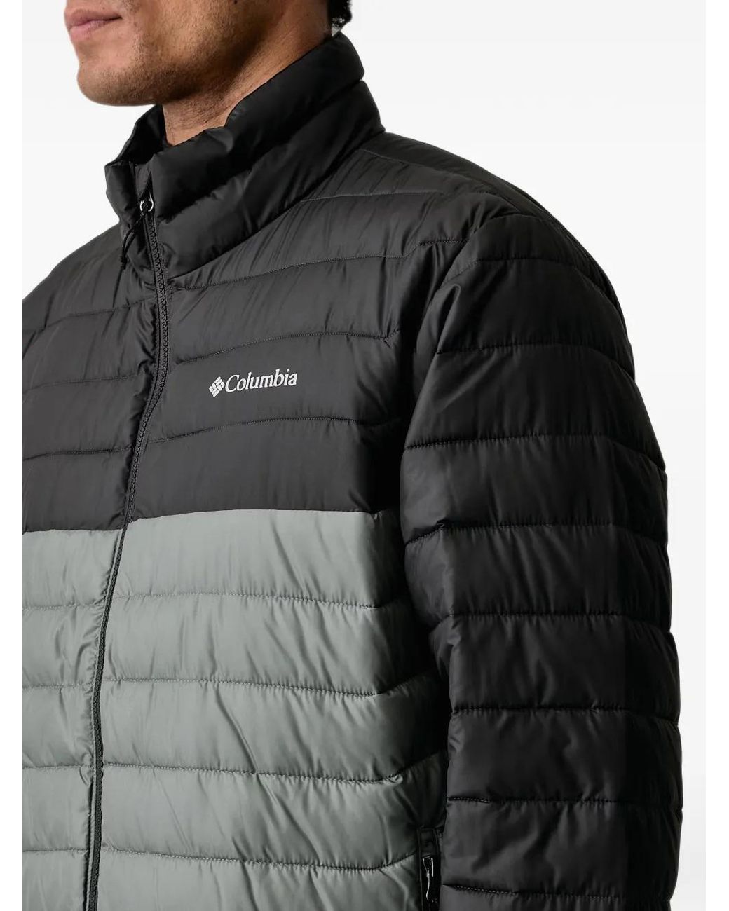 Columbia Gray Powder Lite Ii Quilted Jacket for men