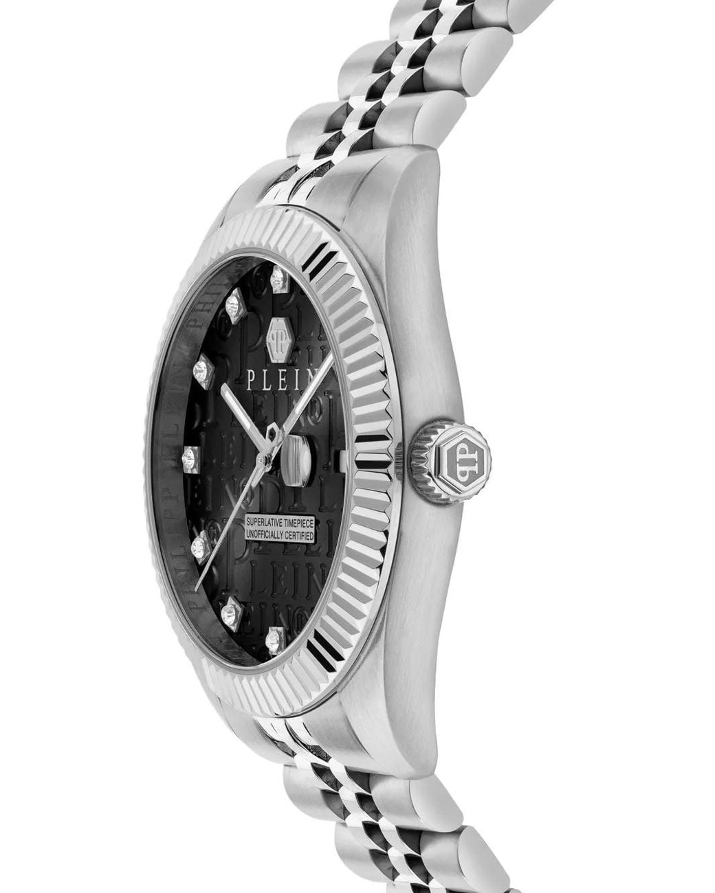 Philipp Plein Gray Date Superlative 41Mm Watch for men