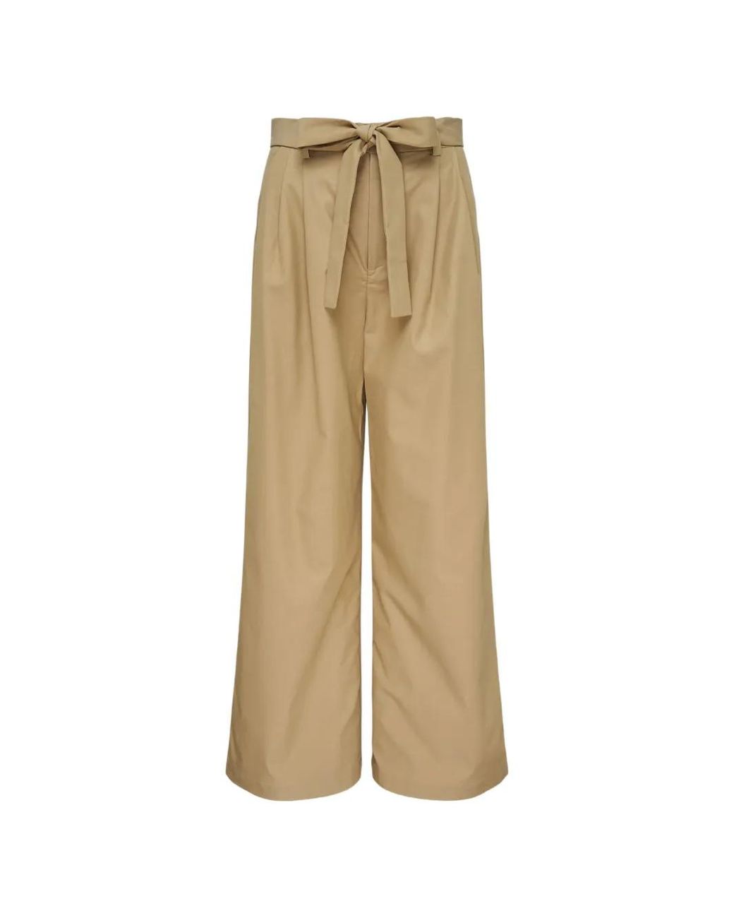 Club21 Collection Natural Aria Wide-Leg Trousers