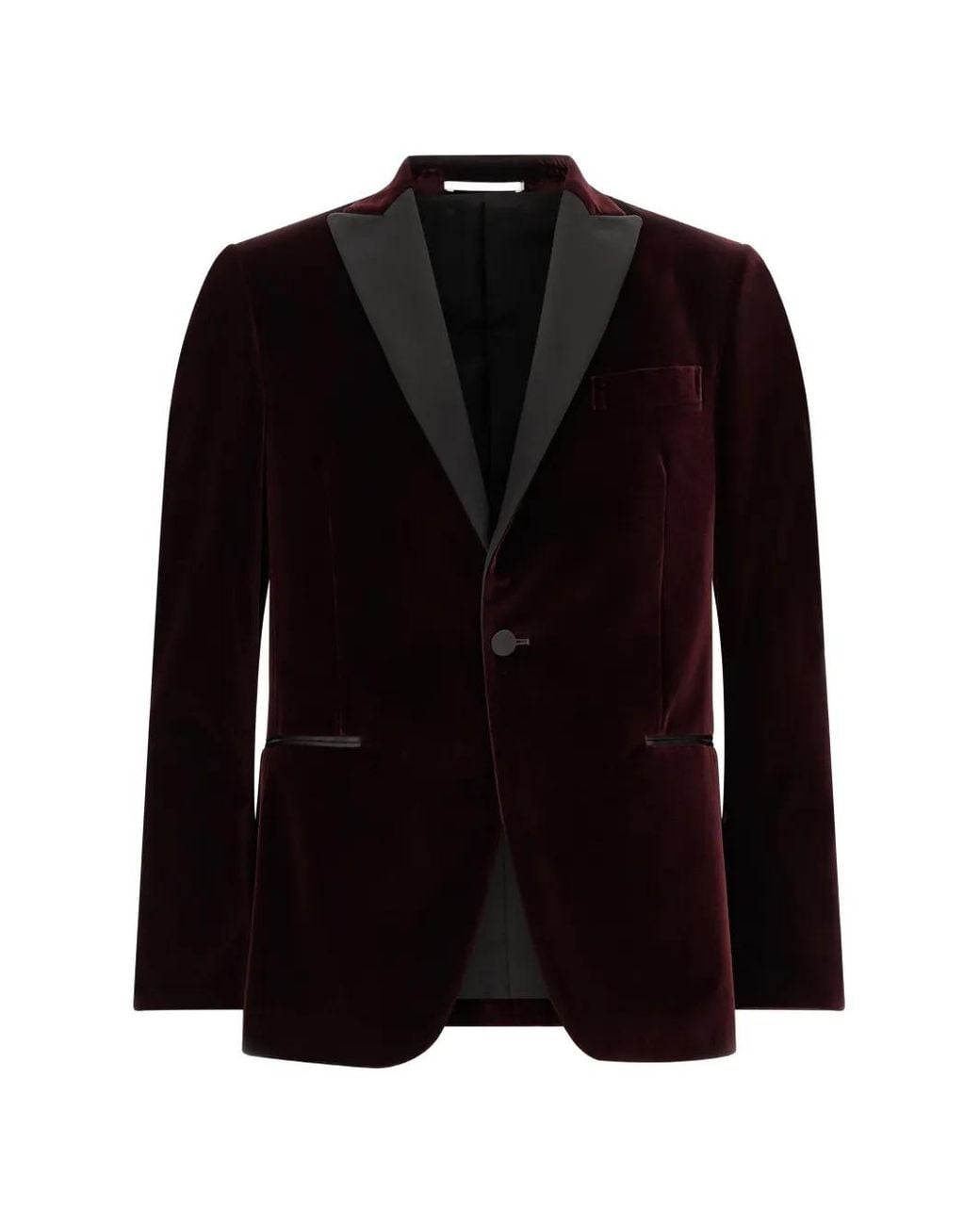 Pal Zileri Black Velvet Single-Breasted Blazer for men