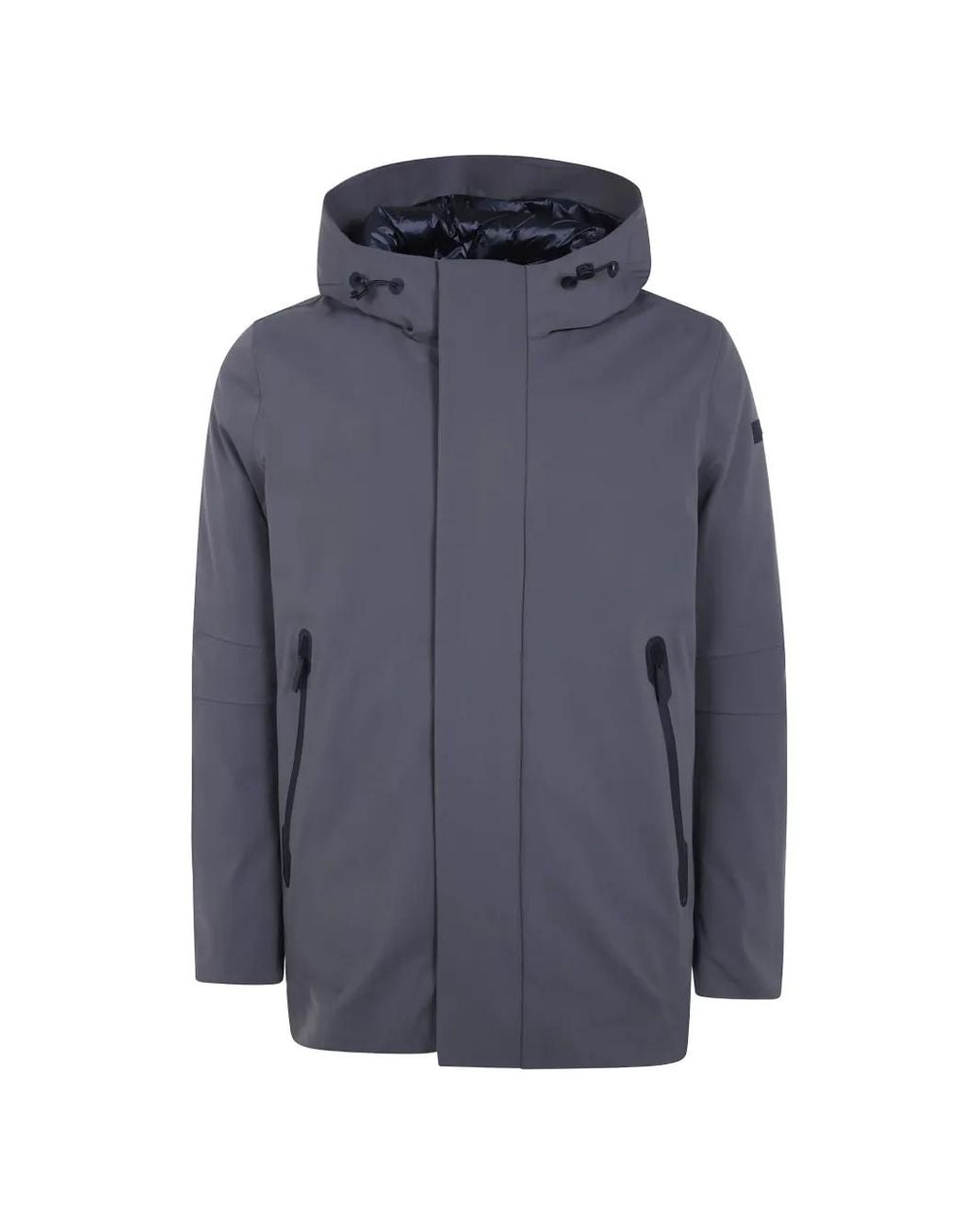Rrd Blue Hooded Zip-Up Jacket for men