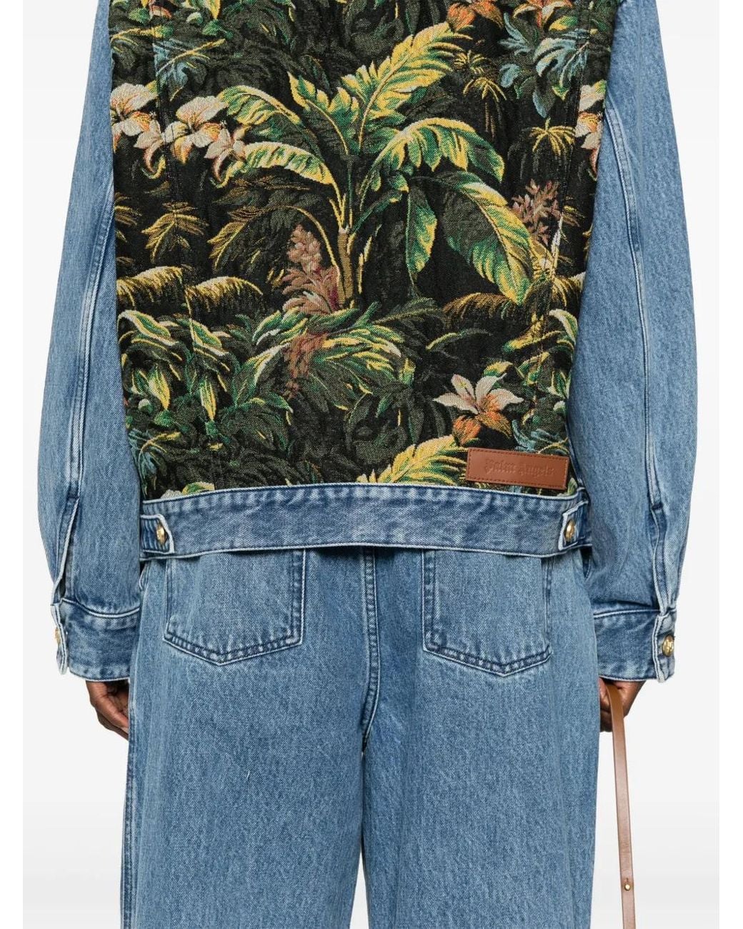 Palm Angels Denim Jackets in het Blue
