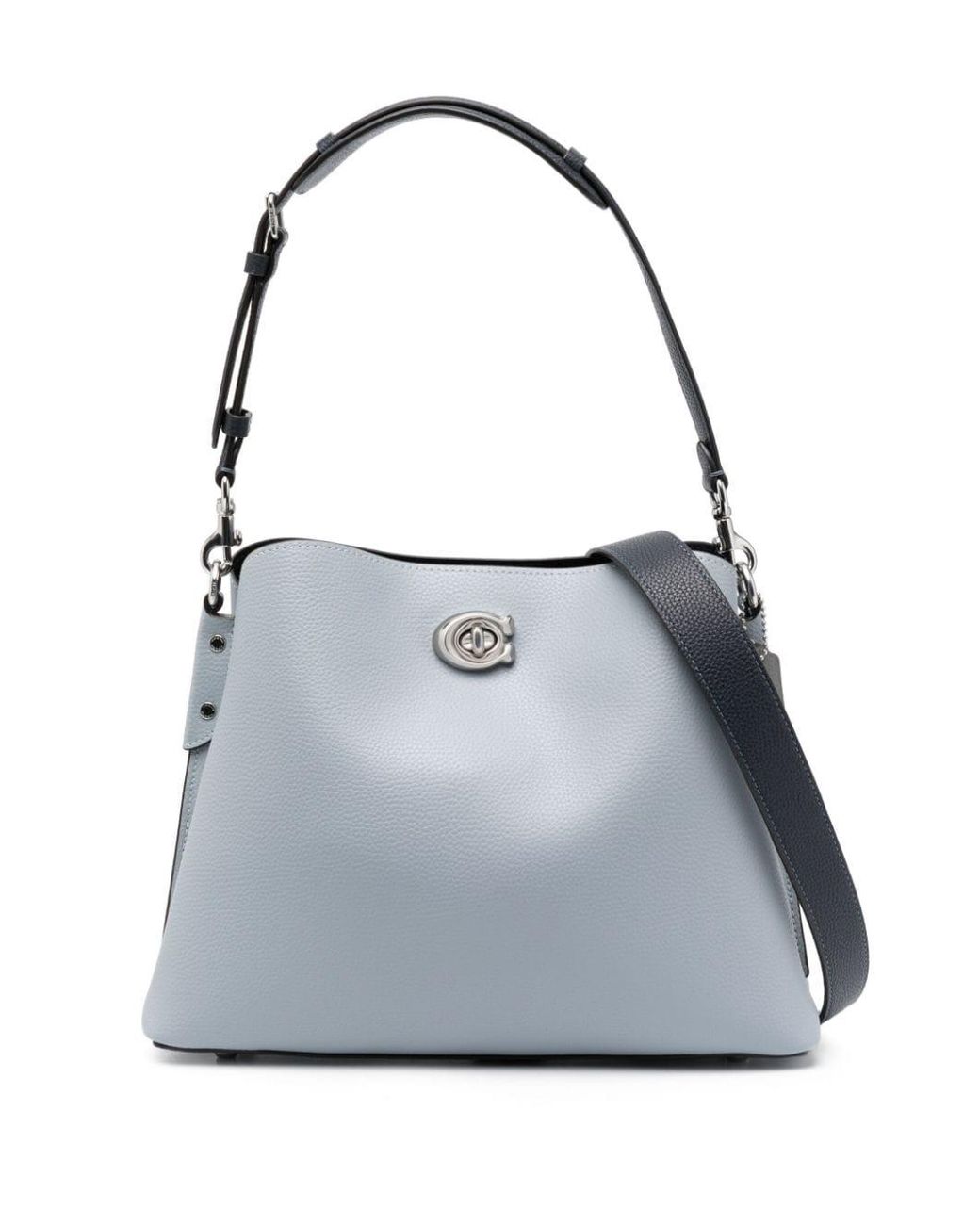 COACH Willow Leather Shoulder Bag in Blue | Lyst