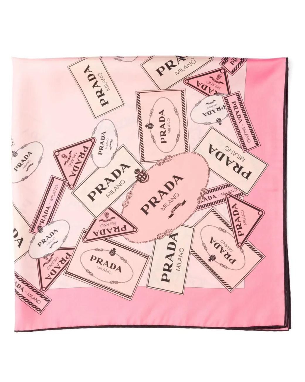 Sciarpa Con Stampa di Prada in Pink