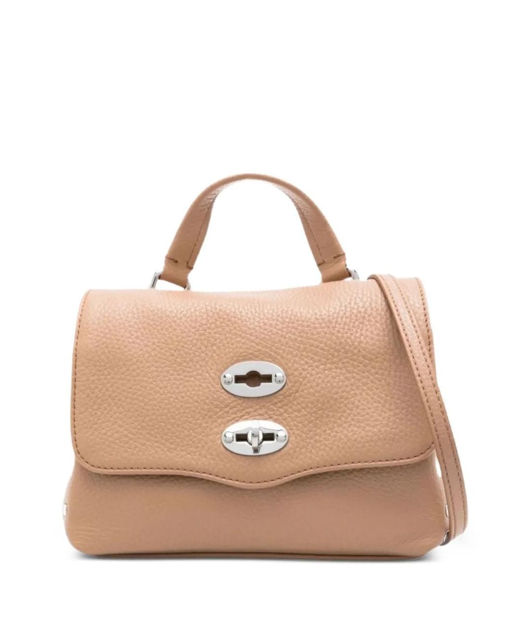 Zanellato Natural Mini Postina Baby Leather Tote Bag
