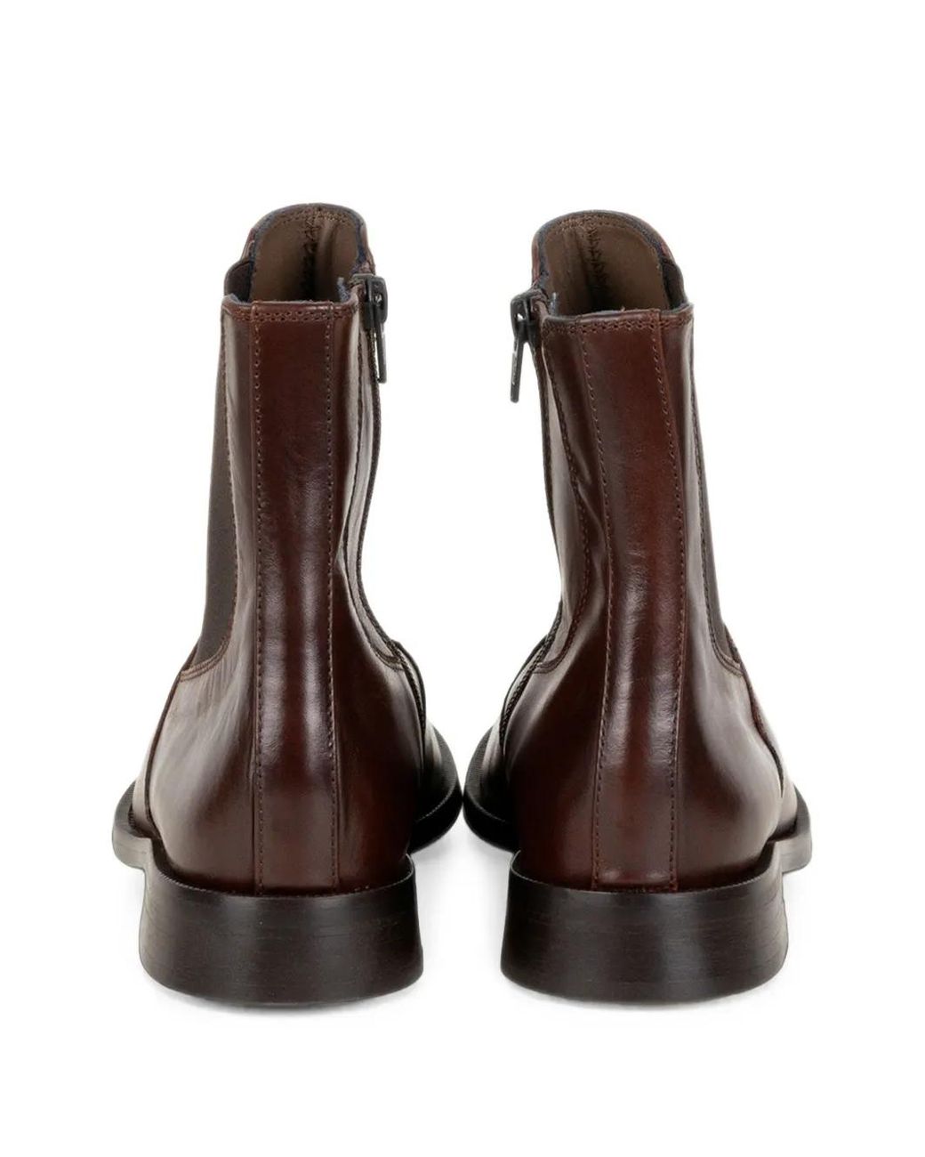 Status Brown Elasticated-Side Zip-Fastening Boots