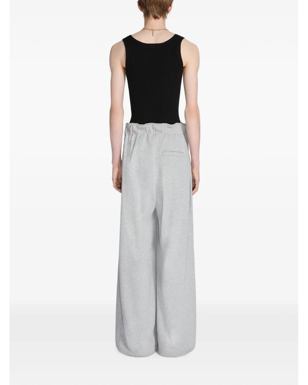 Dries Van Noten Geplooide Joggingbroek in het White voor heren