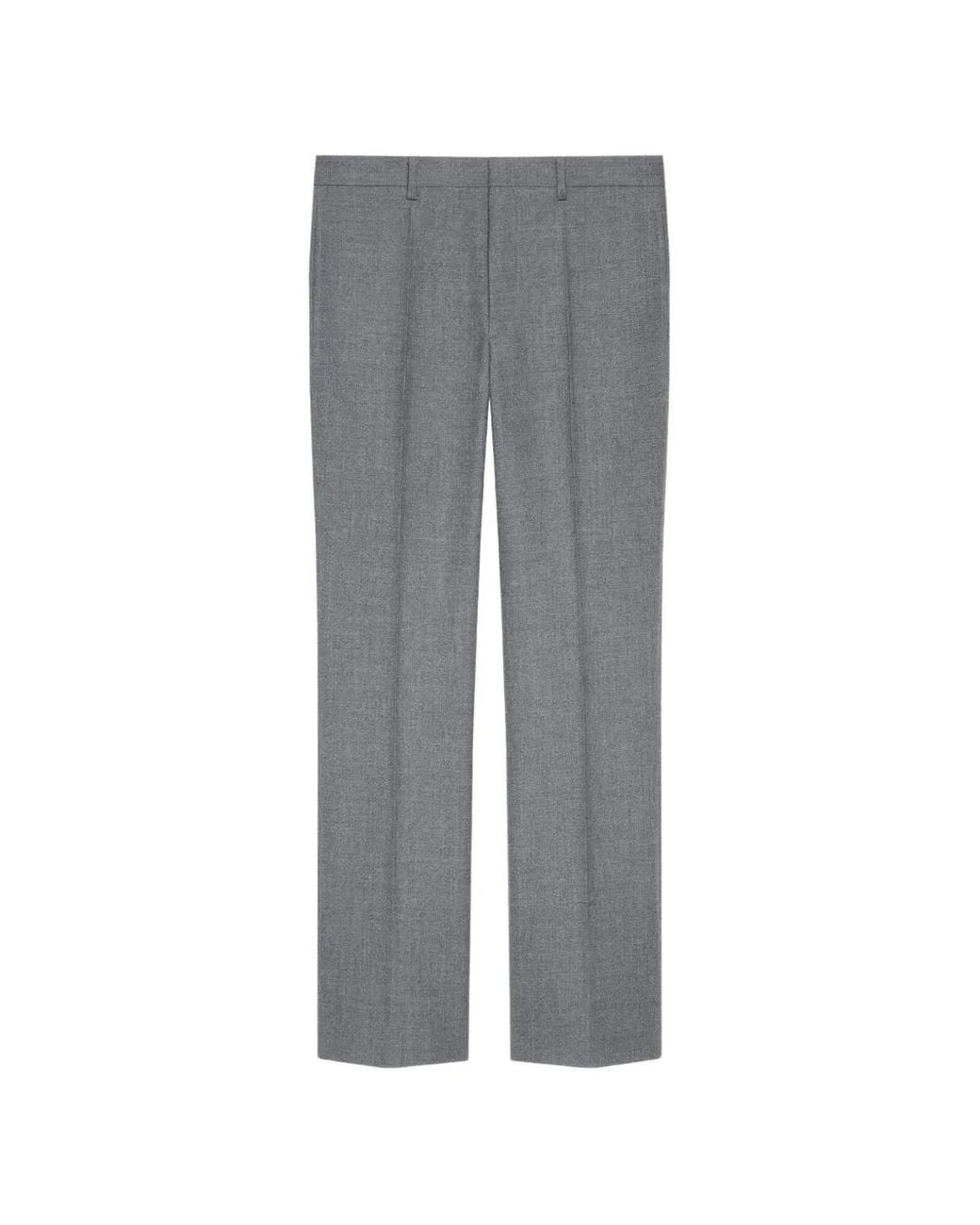 Givenchy Flanellen Straight Pantalon in het Gray voor heren