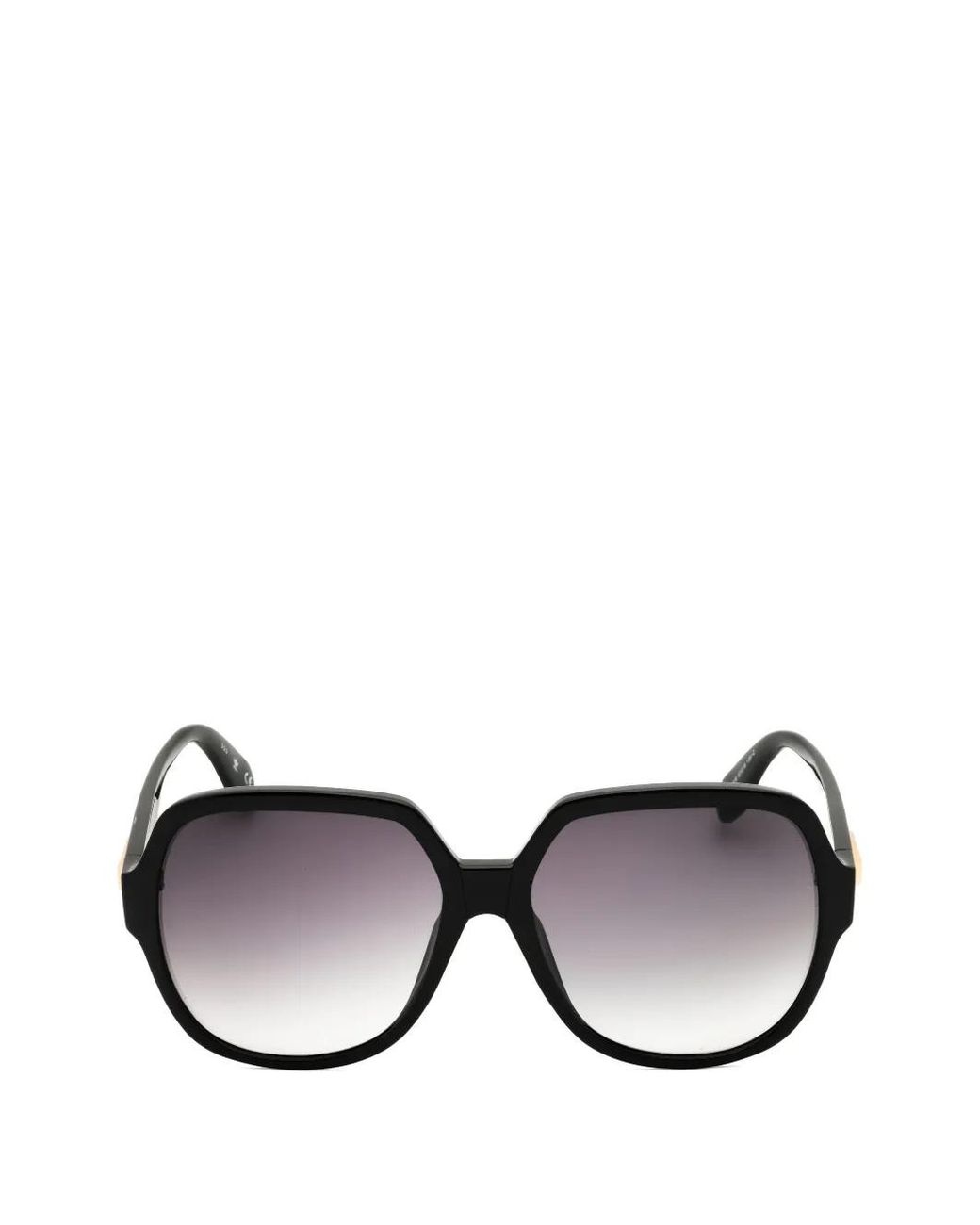 Adidas Black Oversized Geometric-Grame Sunglasses