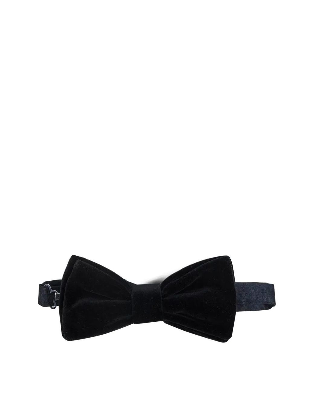 D4.0 Black Pre-Tied Velvet Bow Tie for men