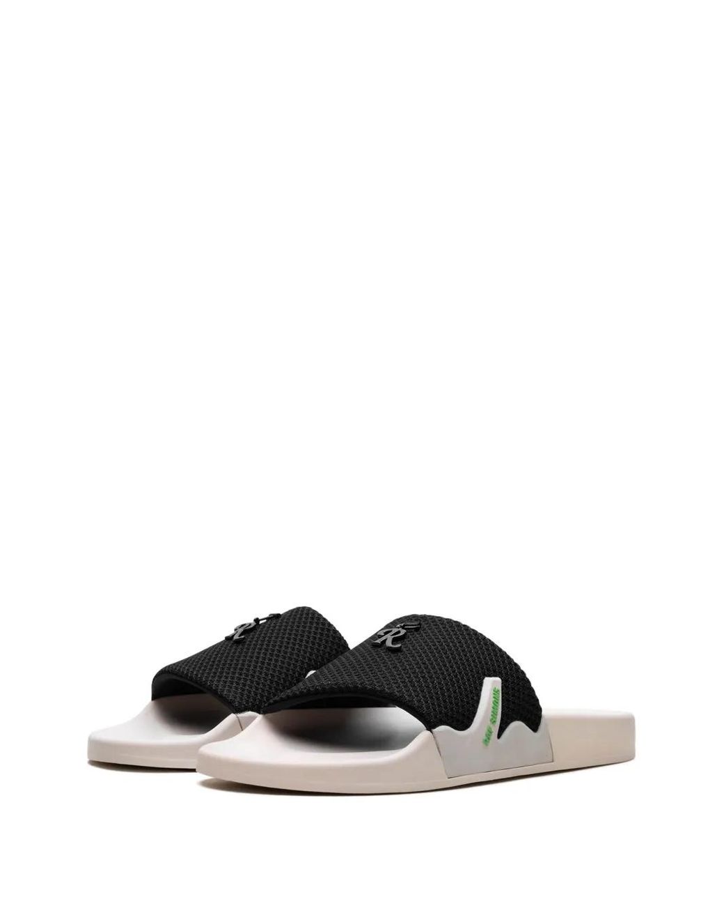 Raf Simons Astra Slippers Verfraaid Met Logo in het Black voor heren