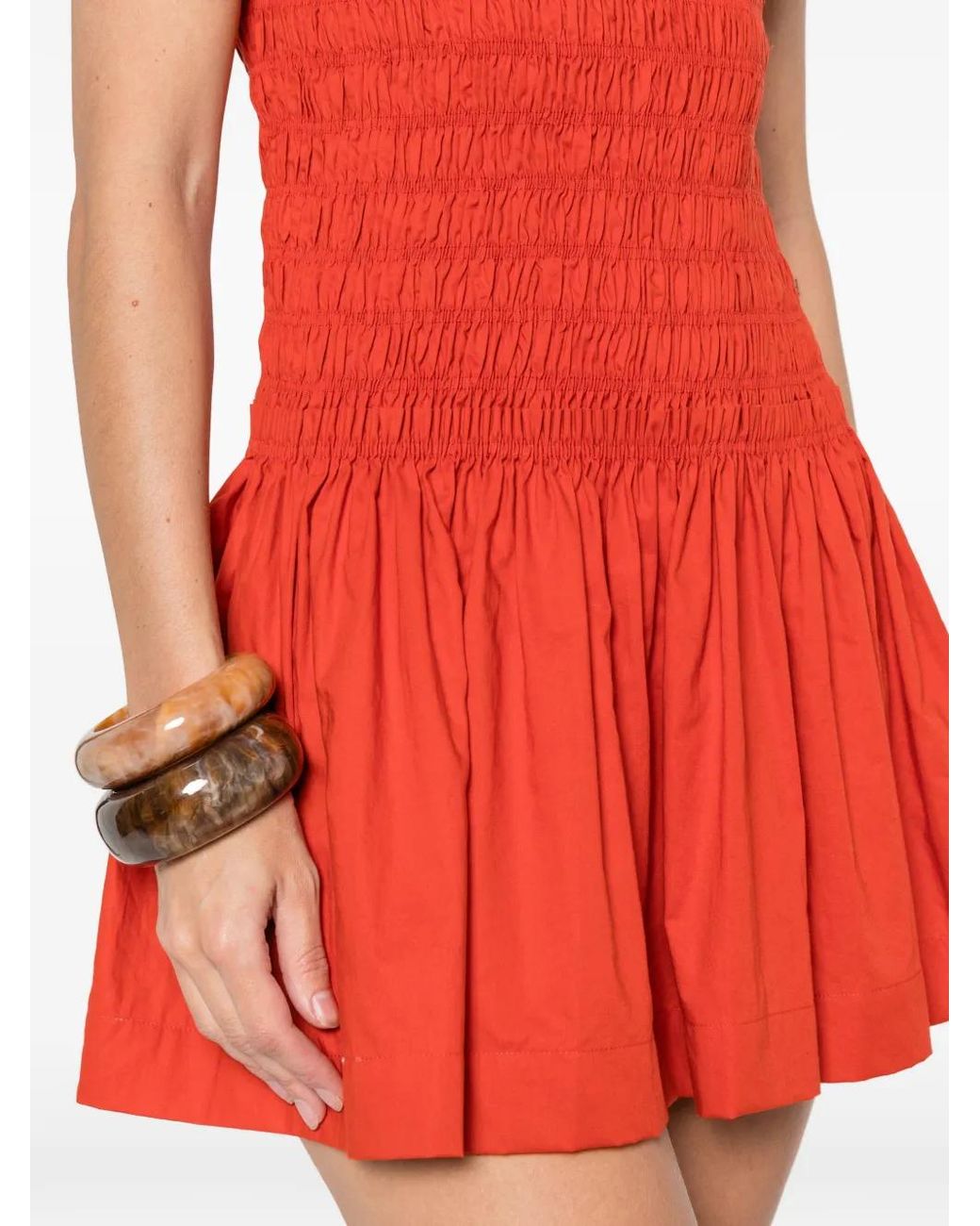 Faithfull The Brand Red Maria Sleeveless Mini Dress
