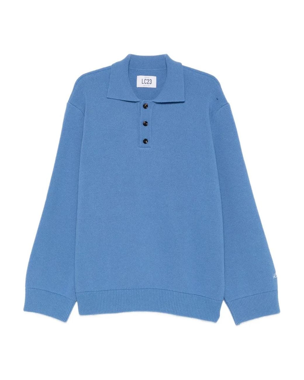 Pull À Col Boutonné LC23 pour homme en coloris Blue