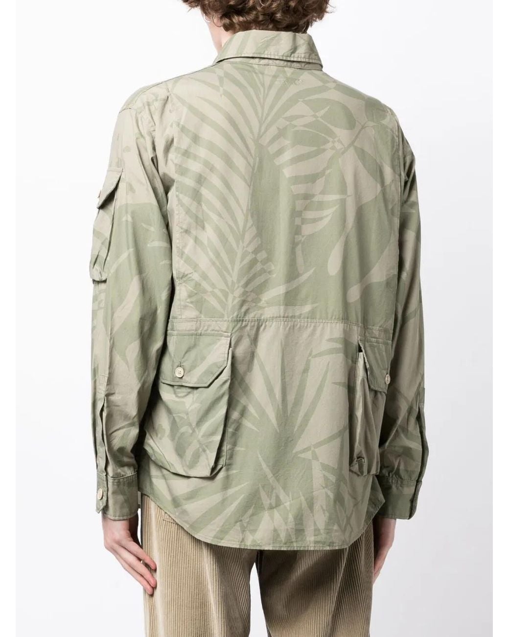 Engineered Garments Shirtjack Met Print in het Green voor heren