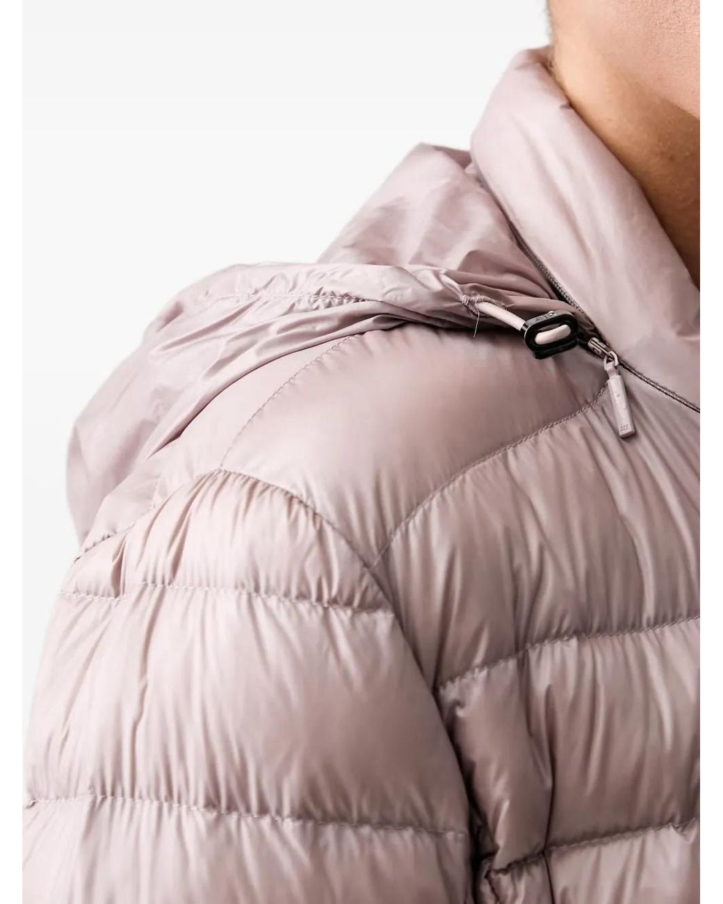 ARMANI EXCHANGE Pink Quilted Hooded Jacket