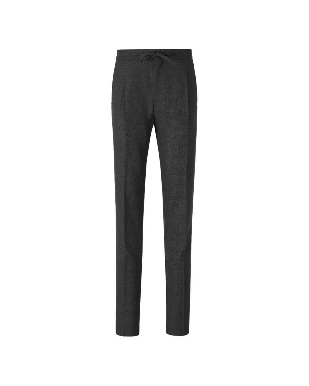 Lardini Black Drawstring Trousers for men