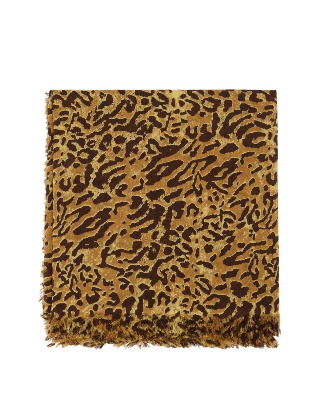 Sciarpa Alecia Leopardata di Isabel Marant in Metallic