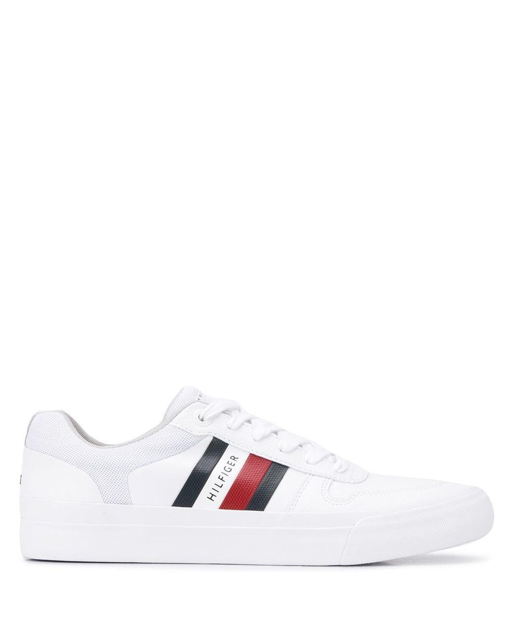 tommy hilfiger stripe low top trainers