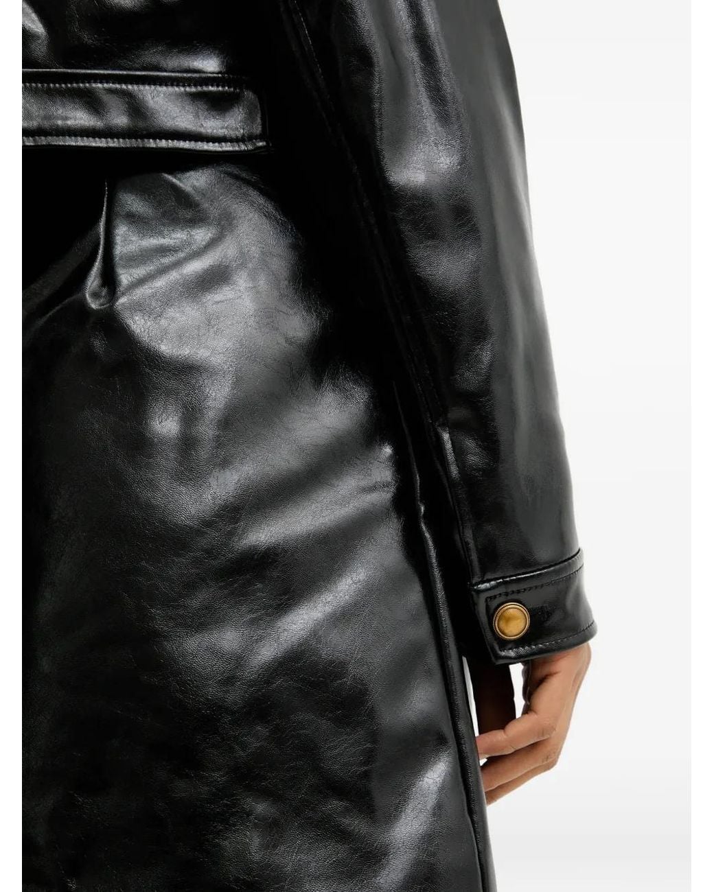 Guess Black Faux Leather Jacket