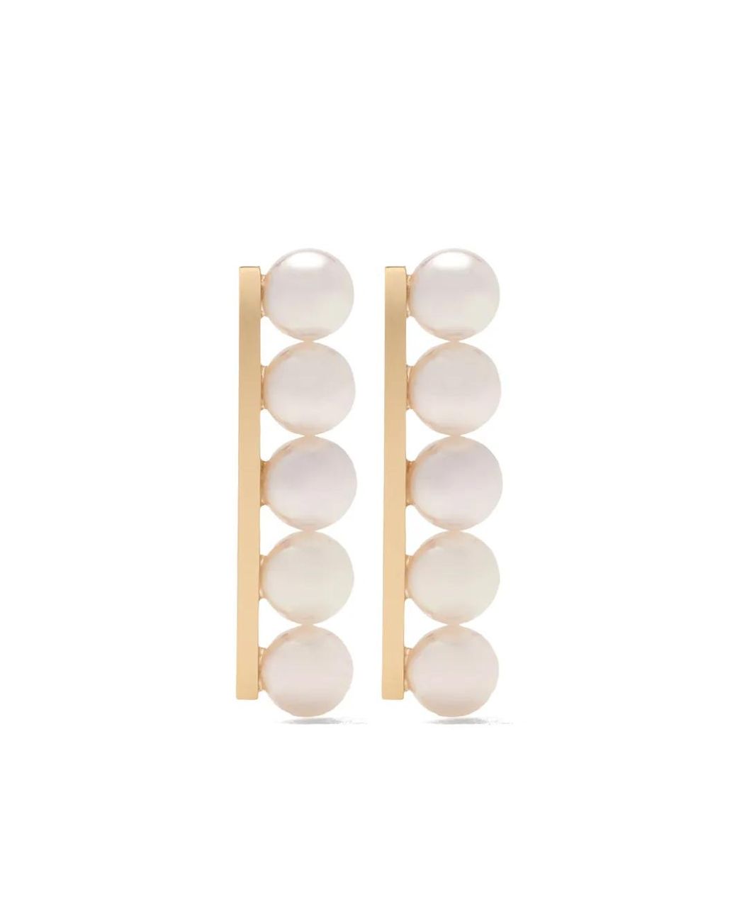 Tasaki White 18Kt Collection Line Balance Plus Earrings