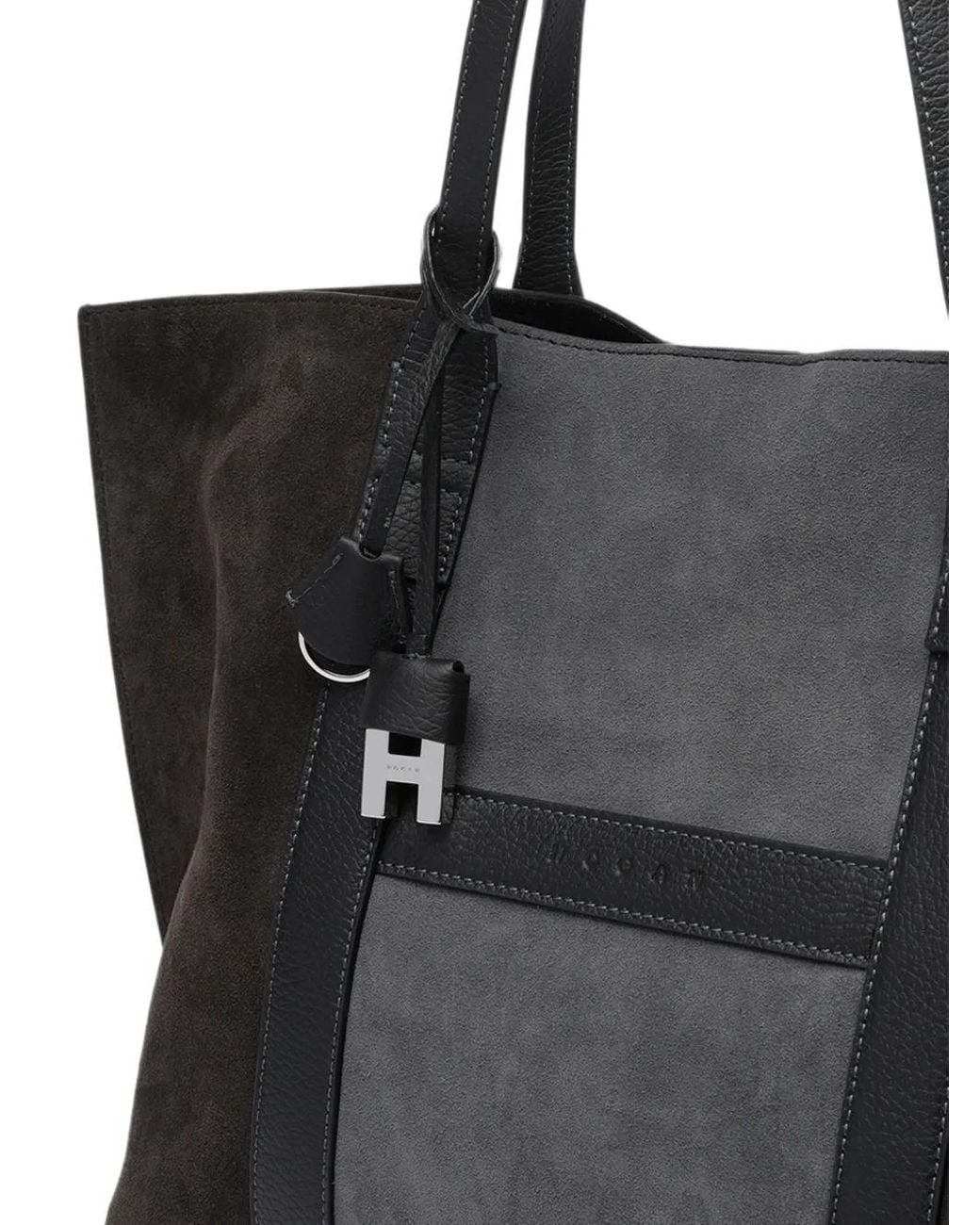 Hogan Black Mittelgroße Script Shopping Bag